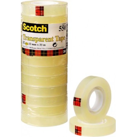 ▷ CINTA ADHESIVA SCOTCH® TRANSPARENTE 550 | Taine - Imagen 1
