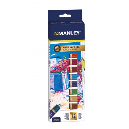 ▷ ESTUCHE MANLEY 12X 12ML TUBOS ACRILICO | Taine - Imagen 1