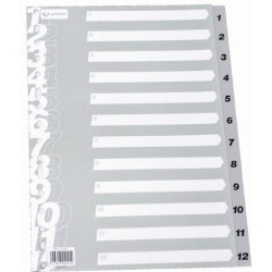 ▷ ÍNDICES SEPARADORES GRAFOPLAS NUMÉRICOS Y ALFABÉTICOS | Taine - Imagen 1