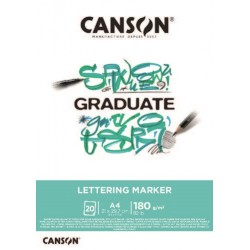 Imagen 1 - ▷ BLOC DIBUJO CANSON MARKER A4 20H 180G GRADUATE LETTERING | Taine ▷ BLOC DIBUJO CANSON MARKER A4 20H 180G GRADUATE LETTERING | Taine - Imagen 1