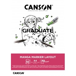 Imagen 1 - ▷ BLOC DIBUJO CANSON GRADUATE MANGA 50H A4 70GR | Taine ▷ BLOC DIBUJO CANSON GRADUATE MANGA 50H A4 70GR | Taine - Imagen 1