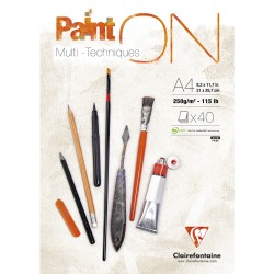 Imagen 1 - ▷ BLOC CALIREFONTAINE A4 40HJ PAINT ON 250G | Taine ▷ BLOC CALIREFONTAINE A4 40HJ PAINT ON 250G | Taine - Imagen 1