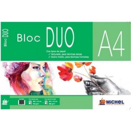▷ BLOC DIBUJO MICHEL TECNICAS MIXTAS A4 30HJ 300GRS | Taine - Imagen 1