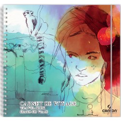 ▷ BLOC DIBUJO CANSON ACUARELA VIAJE 20X21 300G 15F | Taine - Imagen 1