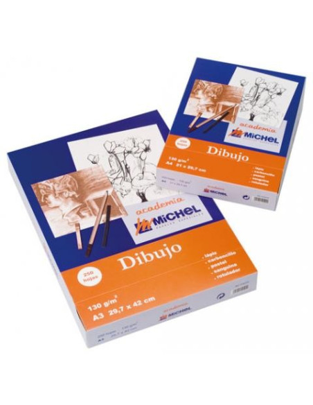 ▷ PAQUETE 50HJ PAPEL ACADEMIA A3 350GR ACUARELA ESTUDIO | Taine - Imagen 1