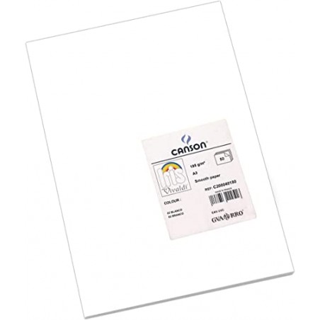 ▷ BLOC DIBUJO CANSON INGRES BLANCO A3 30HJ 100GR VIVALDI | Taine - Imagen 1