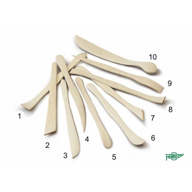 ▷ PALILLOS DE MADERA MODELAR BARRO | Taine - Imagen 4