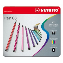 Imagen 1 - ▷ CAJA METAL 20 ROTU. STABILO PEN 68 | Taine ▷ CAJA METAL 20 ROTU. STABILO PEN 68 | Taine - Imagen 1