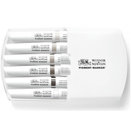 ▷ CAJA 6 ROT PIGMENT MARKER TONOS GRIS WN | Taine - Imagen 1