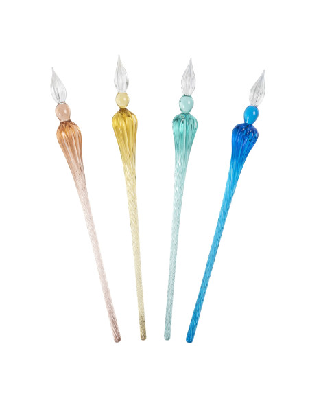 ▷ PLUMA CRISTAL RED 18.5CM. AZUL ULTRAMAR | Taine - Imagen 1