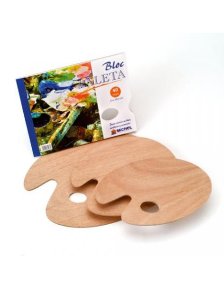 ▷ PALETA OVALADA MADERA BARNI. Nº5 25X30 | Taine - Imagen 1
