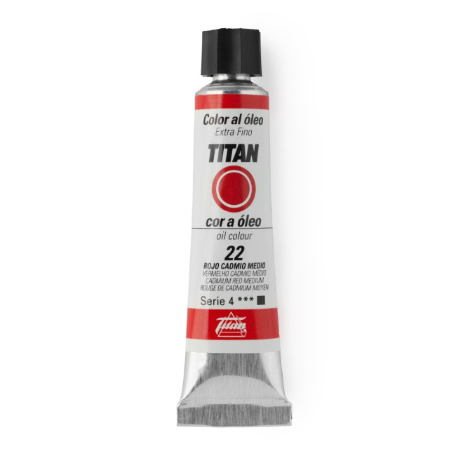 ▷ OLEO Nº22 ROJO CADMIO MEDIO 20ML TITAN | Taine - Imagen 1
