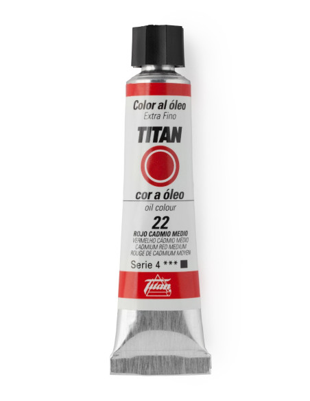 ▷ OLEO Nº22 ROJO CADMIO MEDIO 20ML TITAN | Taine - Imagen 1