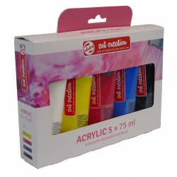 Imagen 1 - ▷ CAJA ACRILICO SET ARTCREATION 5U 75ML | Taine ▷ CAJA ACRILICO SET ARTCREATION 5U 75ML | Taine - Imagen 1