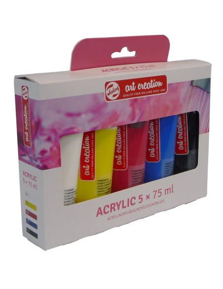 ▷ CAJA ACRILICO SET ARTCREATION 5U 75ML | Taine - Imagen 1