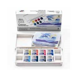 ▷ SET BOLSILLO ACUARELAS CIELO 8 COLORES+PINCEL | Taine - Imagen 1