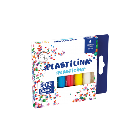 ▷ PLASTILINA OXFORD 6 COLORES 100GRS | Taine - Imagen 1