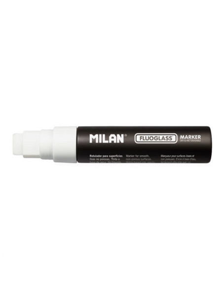 ▷ ROTULADOR MILAN TIZA BLANCA GRANDE FLUOGLASS | Taine - Imagen 1