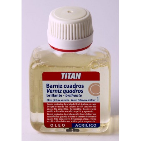 ▷ BARNIZ CUADROS BRILLANTE 250ML TITAN | Taine - Imagen 1