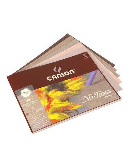 ▷ BLOC DIBUJO LAPIZ TONOS GRISIS MITEINTES 24X32 20HJ | Taine - Imagen 1
