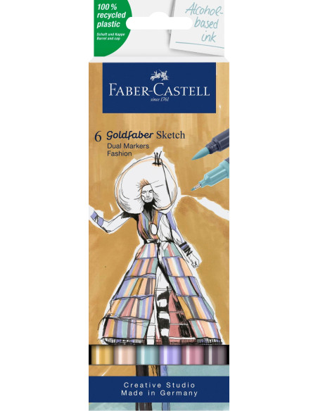 ▷ ROTULADORES GOLDFABER 6 UDS FASHION SKETCH | Taine - Imagen 1