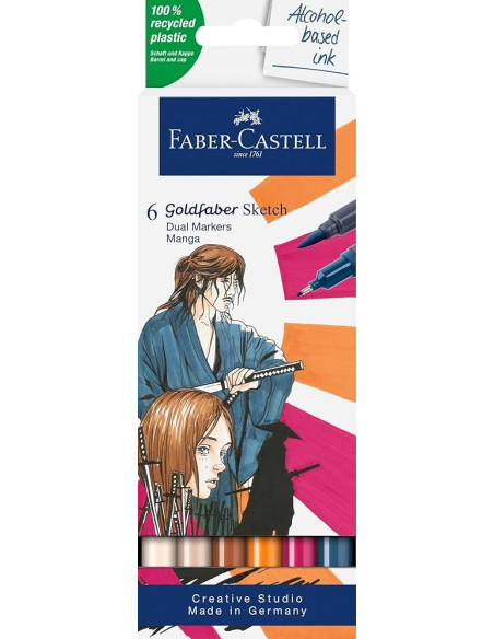 ▷ ROTULADORES GOLDFABER 6 UDS MANGA SKETCH | Taine - Imagen 1
