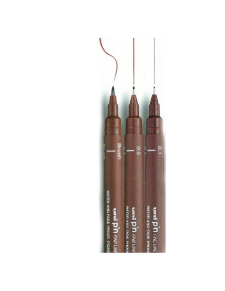▷ ROTULADOR UNIBALL MARRON MEDIO CALIBRADO PIN | Taine - Imagen 1