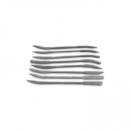 ▷ SET 8 PZAS LIMAS RASPADORAS DOBLE PUNTA 20CMS ARTCREATION | Taine - Imagen 1