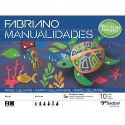 Imagen 1 - ▷ CUADERNO FABRIANO MANUALIDADES CELOFAN 33X24CM 10HJ COLORES SURTIDO | Taine ▷ CUADERNO FABRIANO MANUALIDADES CELOFAN 33X24CM 10HJ COLORES SURTIDO | Taine - Imagen 1