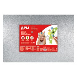 ▷ GOMA EVA APLI 3UDS PURPURINA PLATA 40X60 | Taine - Imagen 1