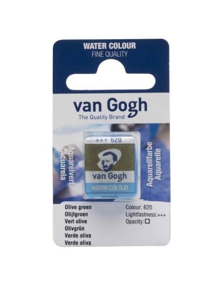 ▷ *ACUARELA VAN GOHG Nº620 P M/C VERDE OLIVA | Taine - Imagen 1