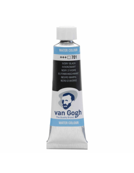 ▷ TUBO ACUARE Nº701 NEGRO MARFIL GOGH 10ML | Taine - Imagen 1