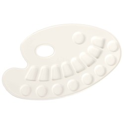 ▷ PALETA PLASTICO OVALADA 24,5X15CM AC/TEM | Taine - Imagen 1
