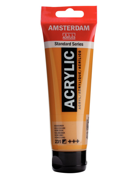 ▷ PINTURA ACRÍLICA AMSTERDAM TUBO 120ML OCRE ORO | Taine - Imagen 1