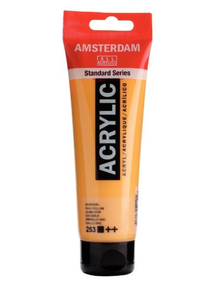 ▷ PINTURA ACRÍLICA AMSTERDAM TUBO 120ML AMARIL.ORO | Taine - Imagen 1