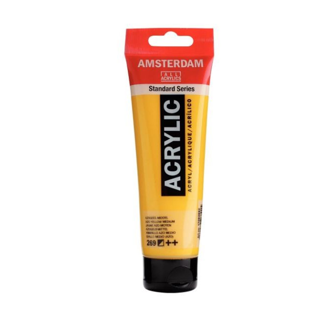 ▷ PINTURA ACRÍLICA AMSTERDAM TUBO 120ML AMARIL.AZO MED | Taine - Imagen 1
