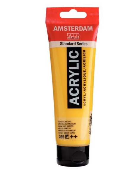 ▷ PINTURA ACRÍLICA AMSTERDAM TUBO 120ML AMARIL.AZO MED | Taine - Imagen 1