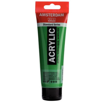 ▷ PINTURA ACRÍLICA AMSTERDAM TUBO 120ML VERDE PERM.CL | Taine - Imagen 1
