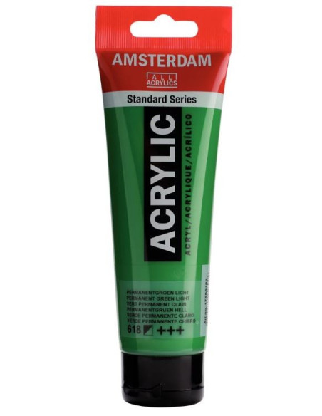 ▷ PINTURA ACRÍLICA AMSTERDAM TUBO 120ML VERDE PERM.CL | Taine - Imagen 1
