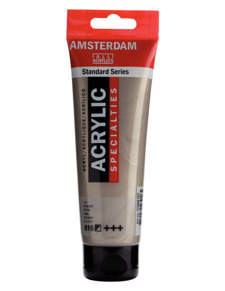 ▷ PINTURA ACRÍLICA AMSTERDAM TUBO 120ML ESTANO | Taine - Imagen 1