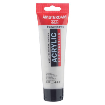 ▷ PINTURA ACRÍLICA AMSTERDAM TUBO 120ML BLANCO PERLA | Taine - Imagen 1