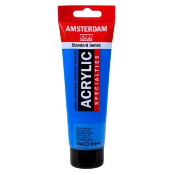 ▷ PINTURA ACRÍLICA AMSTERDAM TUBO 120ML AZUL METLICO | Taine - Imagen 1