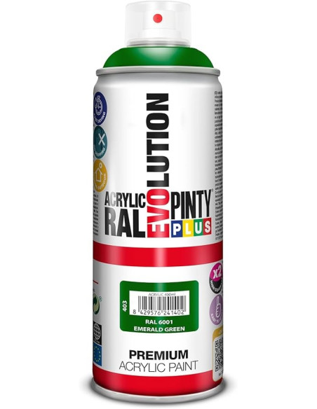 ▷ SPRAY ESM. ACRILICO RAL 400ML 6002 VERDE | Taine - Imagen 1