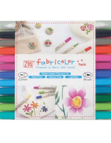 ▷ ROTULADORES FACTIS 24 UDS PARA TELA DOBLE PUNTA T | Taine - Imagen 1