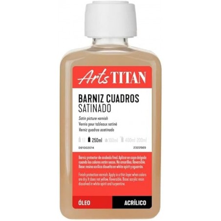 ▷ BARNIZ CUADROS SATINADO 250ML TITAN | Taine - Imagen 1