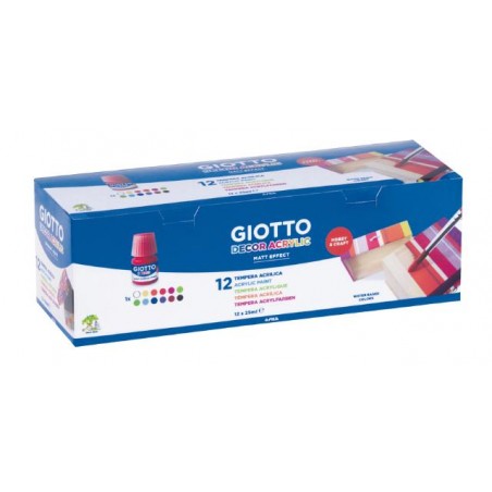 ▷ TEMPERA DECOR ACRYLIC GIOTTO 25 ML EST. 12 UDS | Taine - Imagen 1