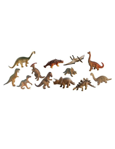 ▷ ANIMALES MINILAND DINOSAURIOS 12 FIGURAS BOTE | Taine - Imagen 1
