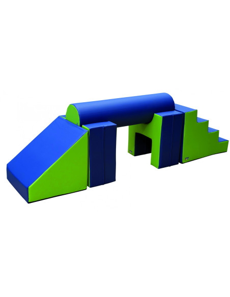 ▷ SET SOFTEE FIGURAS DE 60 CM Nº5 (ESCALERA, 2 ASIENTOS, CILINDRO Y RAMPA) | Taine - Imagen 1