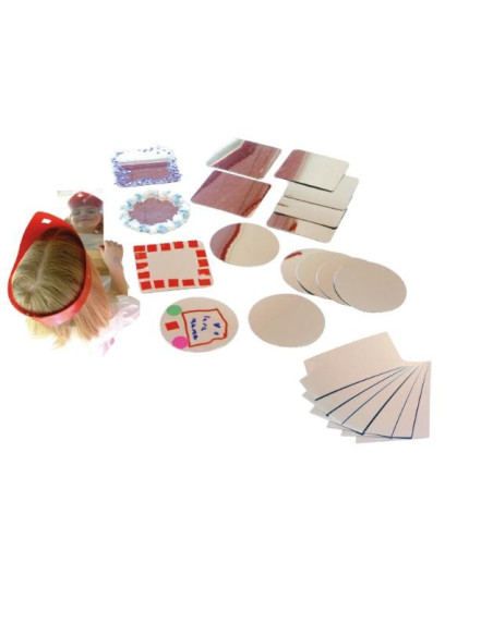 ▷ ESPEJOS HENBEA FLEXIBLES CARA 20X14CM PARA DECORAR 8 UDS | Taine - Imagen 1