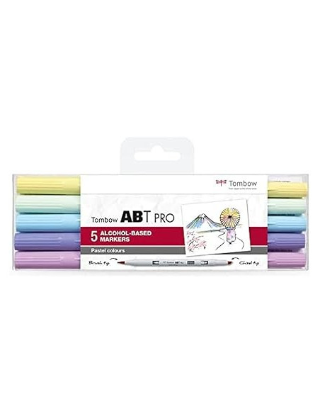 ▷ ROTULADORES TOMBOW 5 UDS ABT PASTEL PRO DUAL ALCOHL | Taine - Imagen 1